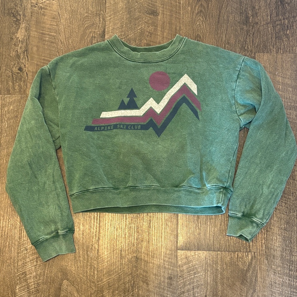 Sundry Forest Green Alpine Sweatshirt